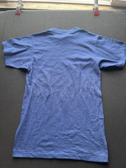 1980s Village Of Davenport Blue Hanes Tshirt