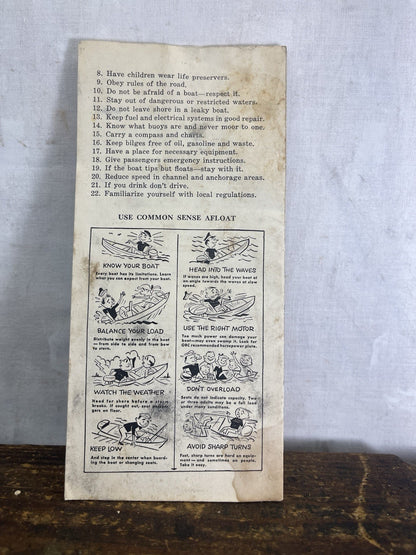 Wisconsin Boating Regulations Vintage 