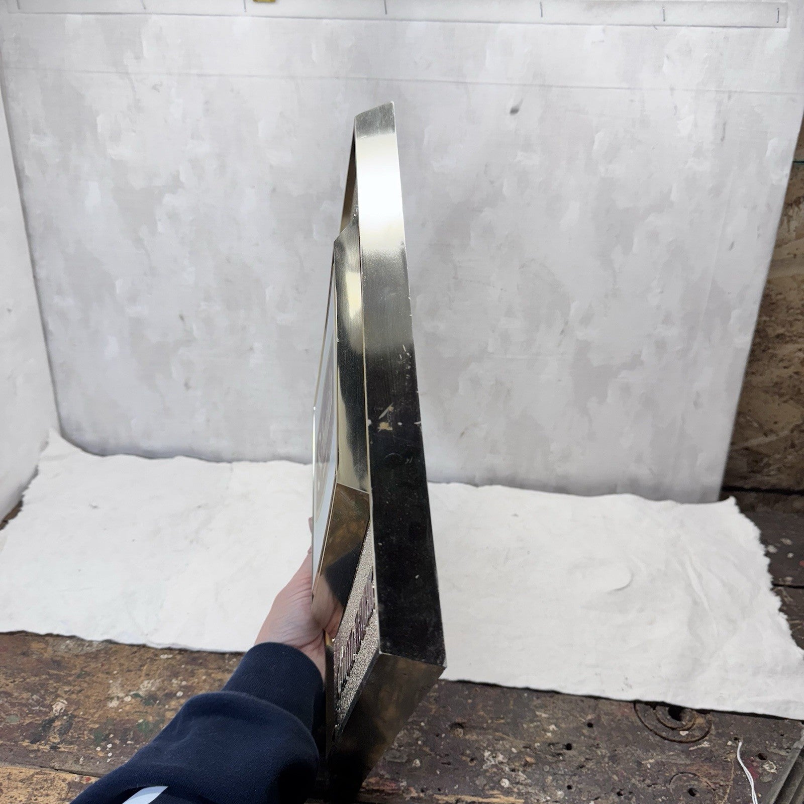 Schmidt Beer Hard Plastic Sign Vintage