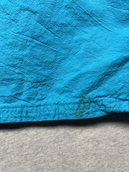 1980s Women’s Blue Cotton Sleeveless Shirt 