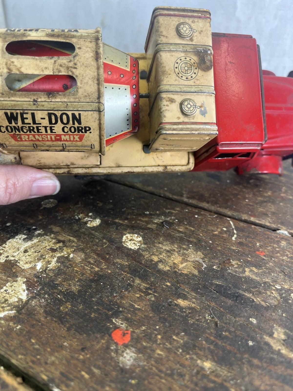 Tin Litho Cement Truck Non Working