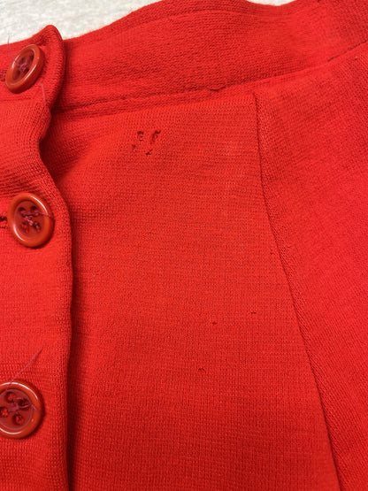 1960s  Red Knit Mini Skirt