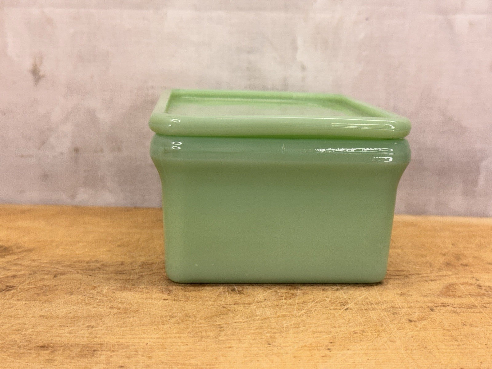 Jadeite Drippings Grease Container Antique Excellent Condition #1115