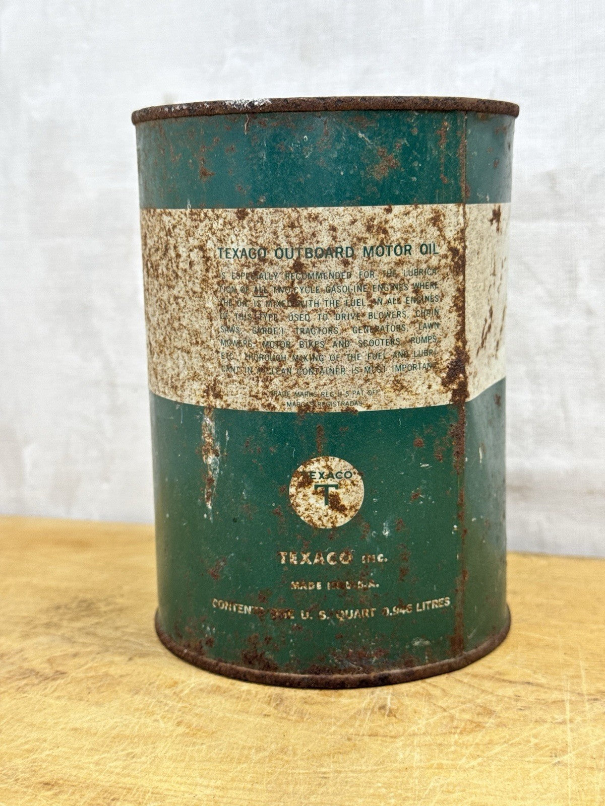 Texaco Outboard Motor Tin #1117