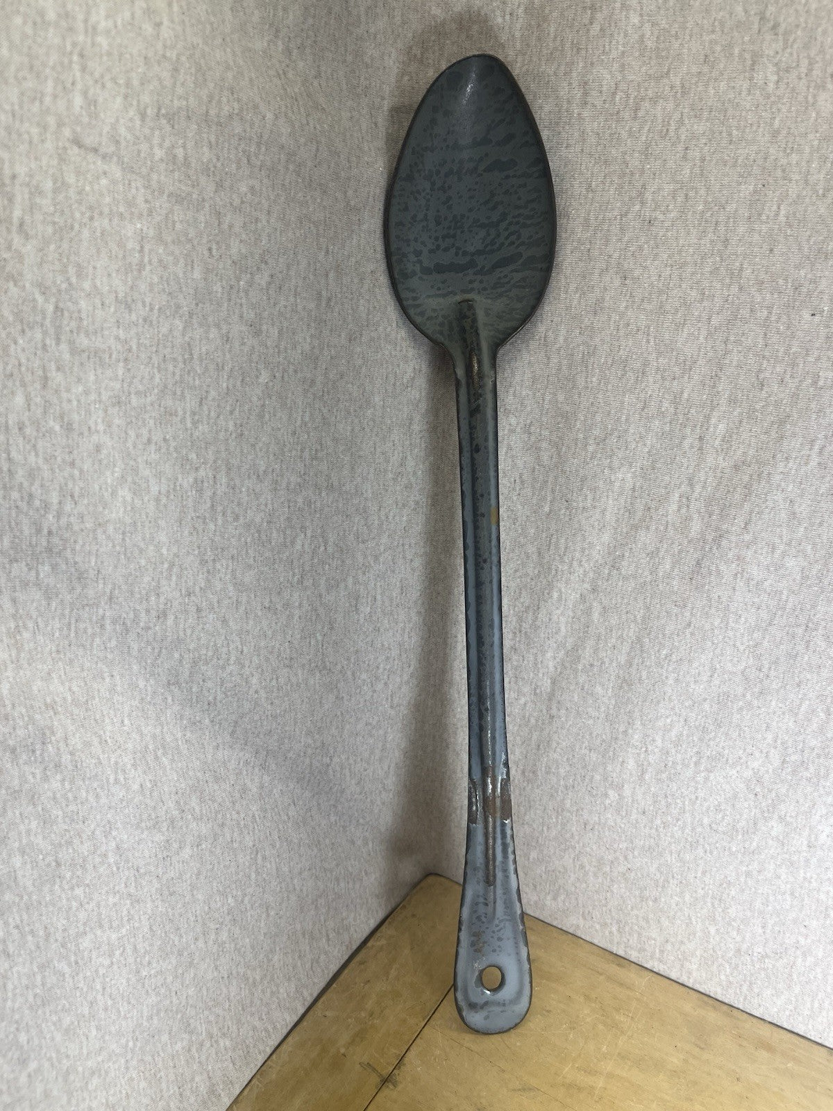 Grey Enamel 15 1/4” Spoon