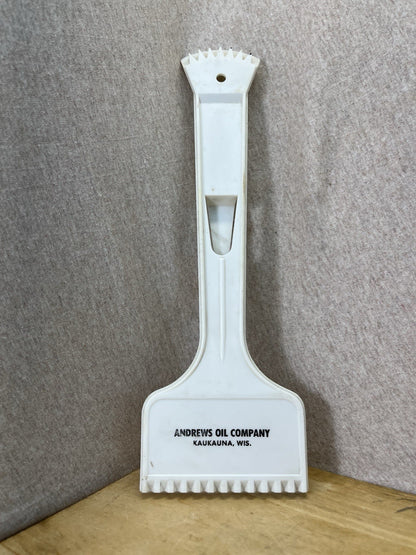 Kaukauna Andrews Oil Company Ice Scraper Vintage 