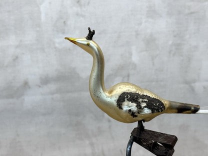 Antique Glass Bird Clip On Ornament #1491