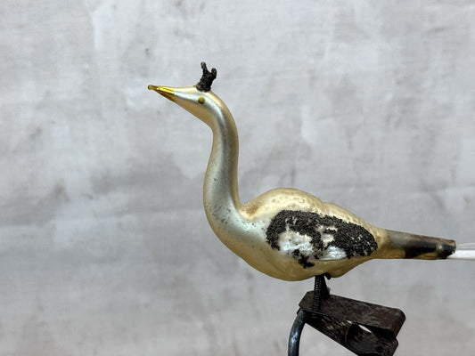 Antique Glass Bird Clip On Ornament #1491