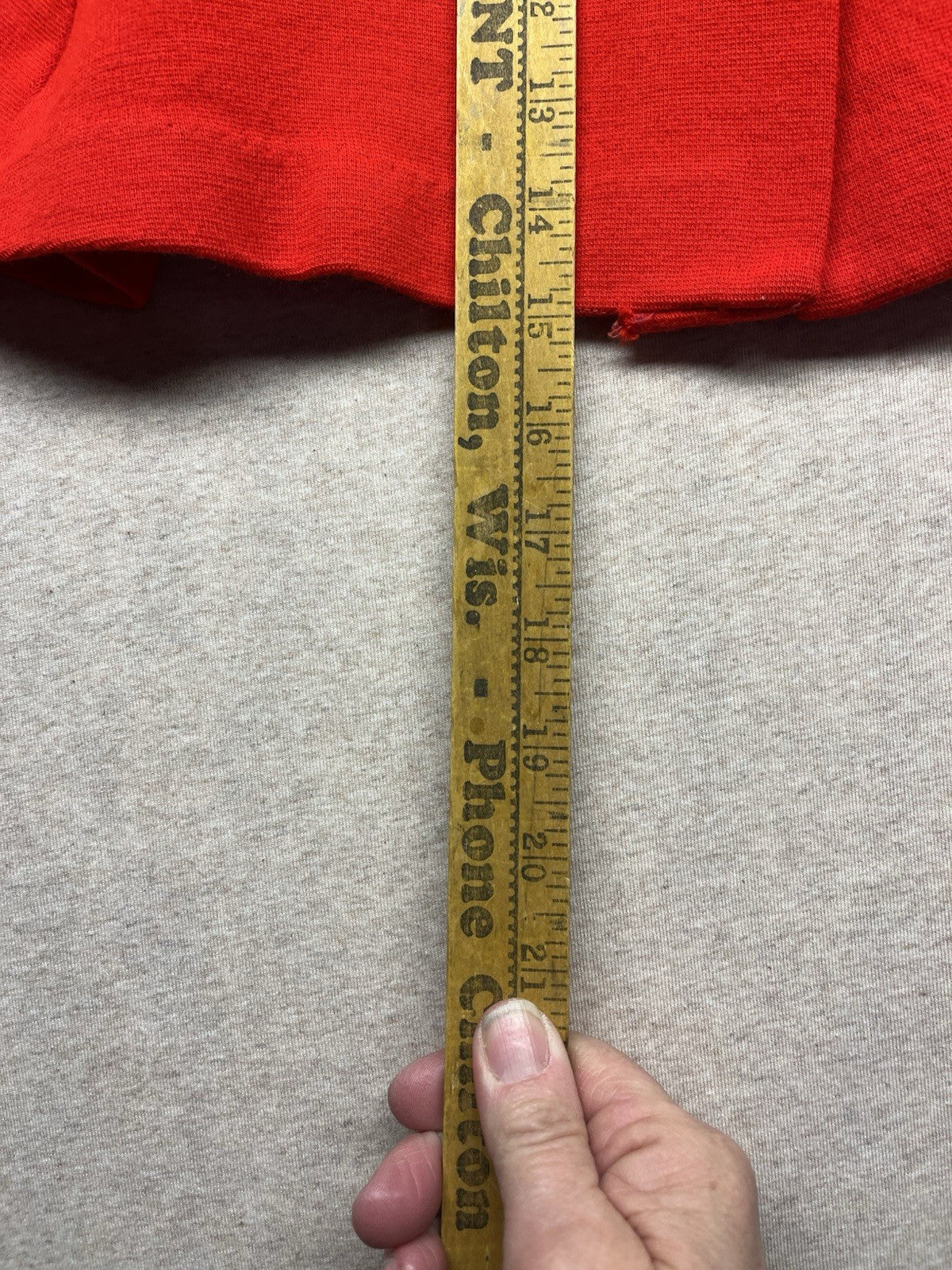 1960s  Red Knit Mini Skirt
