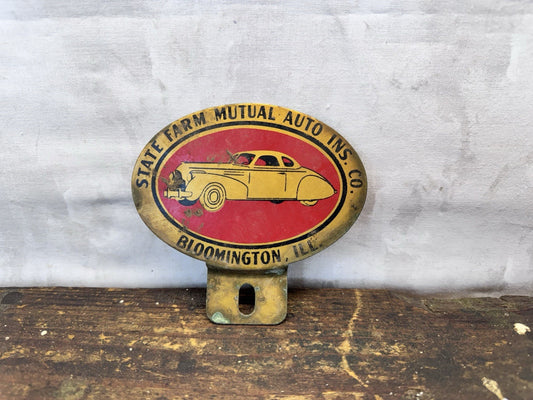 1940s State Farm License Plate Topper #1051