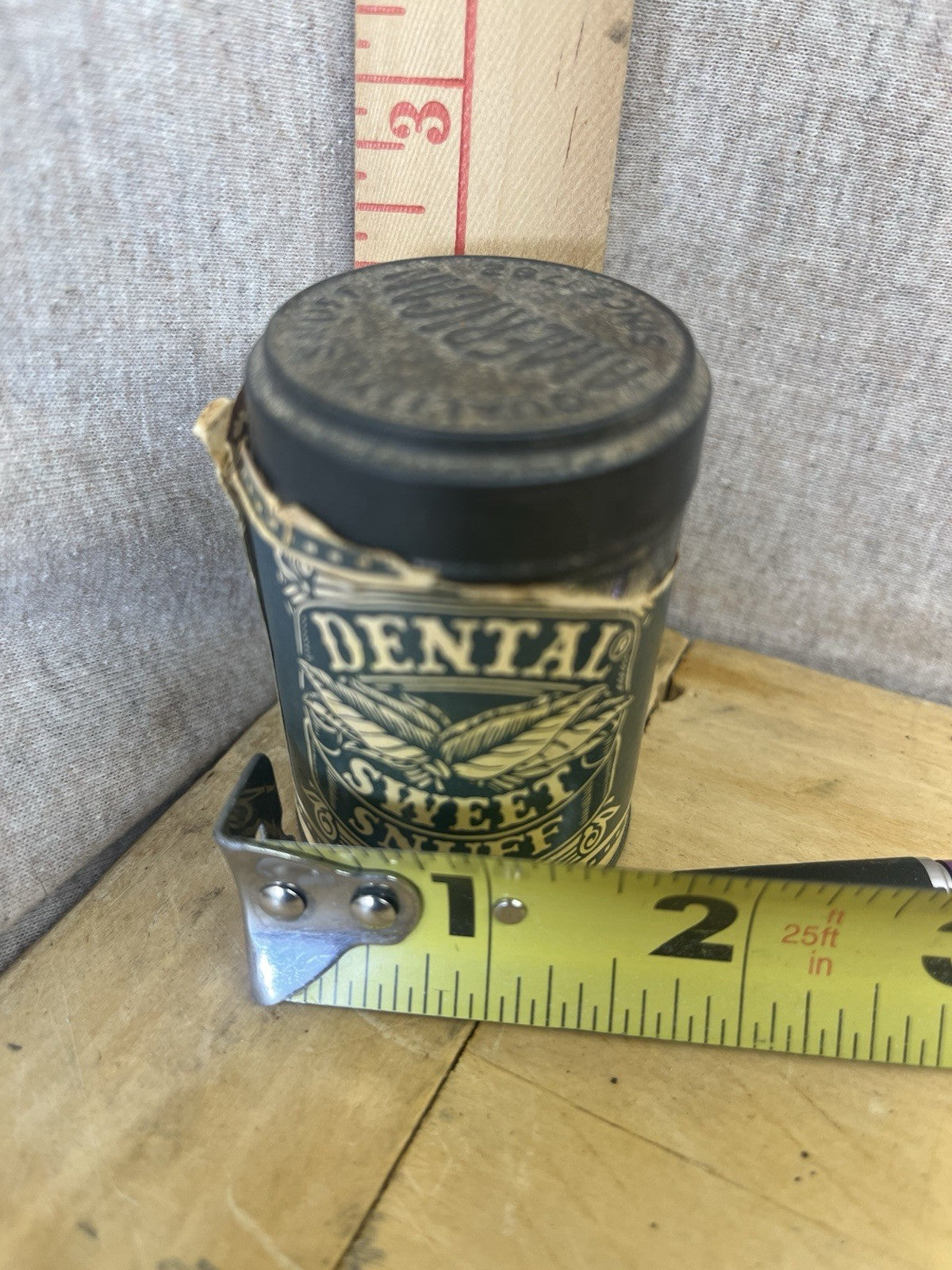 Dental Sweet Snuff Tobacco Empty Tin