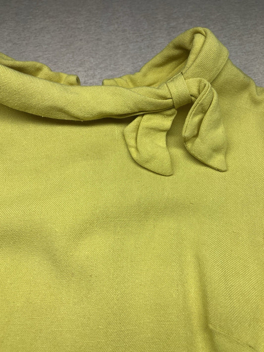 1960s Women’s Wilshire Yellow Cotton S Sleeve Dress