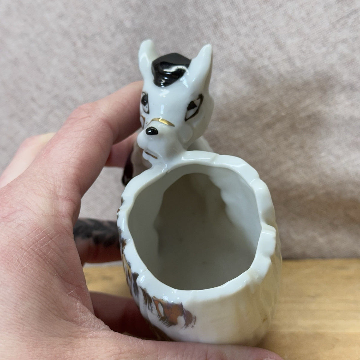 Vintage Toothpick Holder Animal Figurine