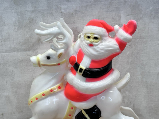 Vintage Santa Claus Christmas Reindeer #1482