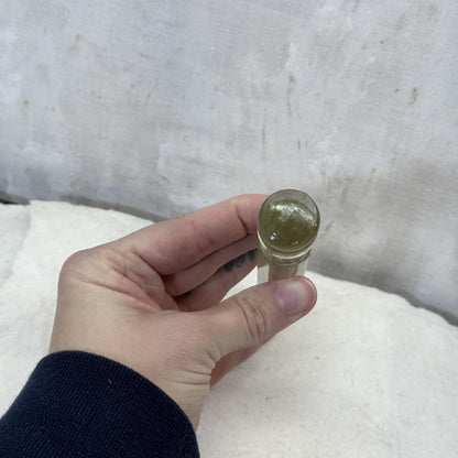 Glass CJ Medical Pharmecutical Pestle Vintage 