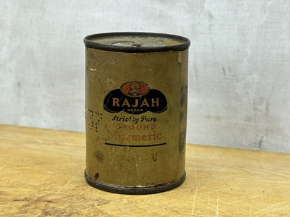 Rajah Brand Ground Turmeric Tin Vintage #1165