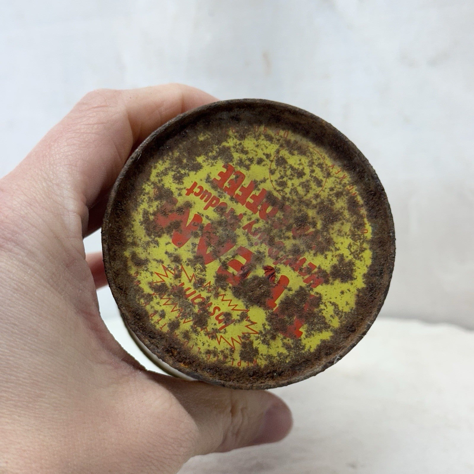 Pream Coffee Creamer Small Tin Can Vintage Rustic