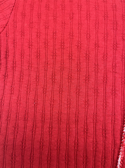 1990s Youth Red Sleeveless Knit Body Suit Size 10/12