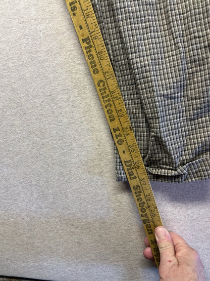 1990s Women’s Brown Plaid Cotton Pants