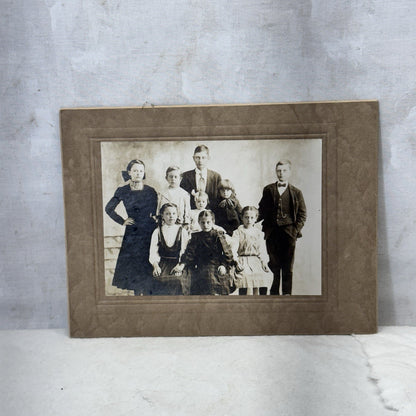 Antique Black White Photography Family Picture