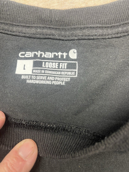 carhartt loose fit lg black t shirt