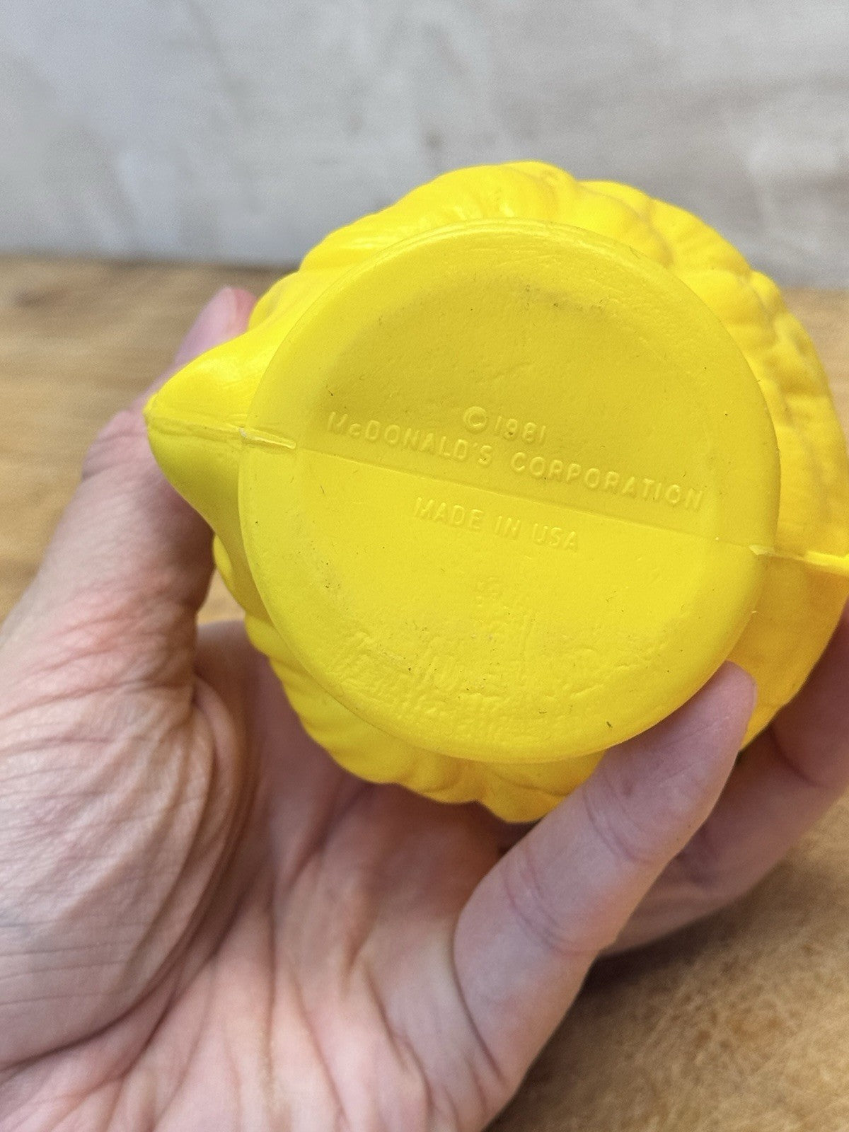 1981 McDonald’s Corporation Ronald McDonald’s Yellow Cup #1424