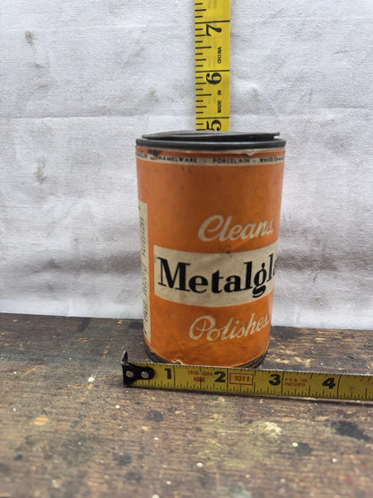 Metalglass Polish Tin Vtg #S-1565