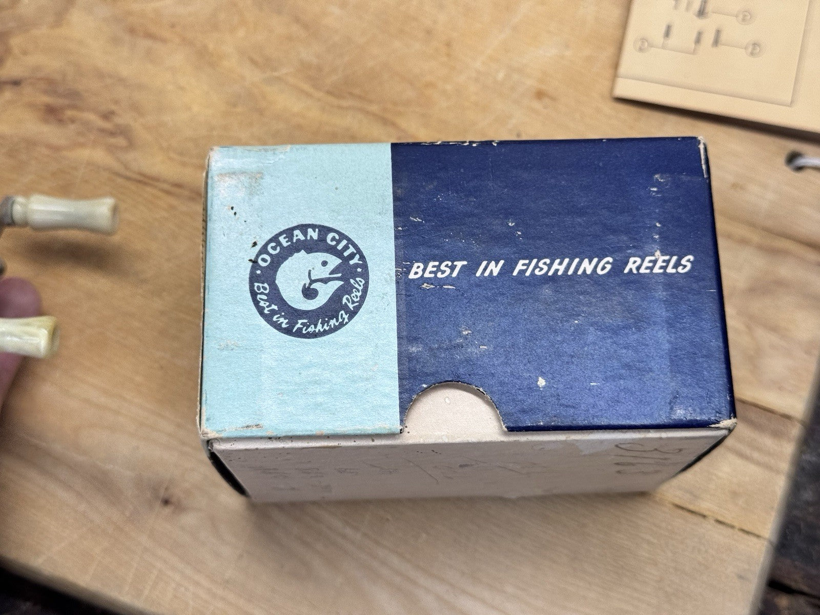 Ocean City Vtg Fishing Reel With Box #1238