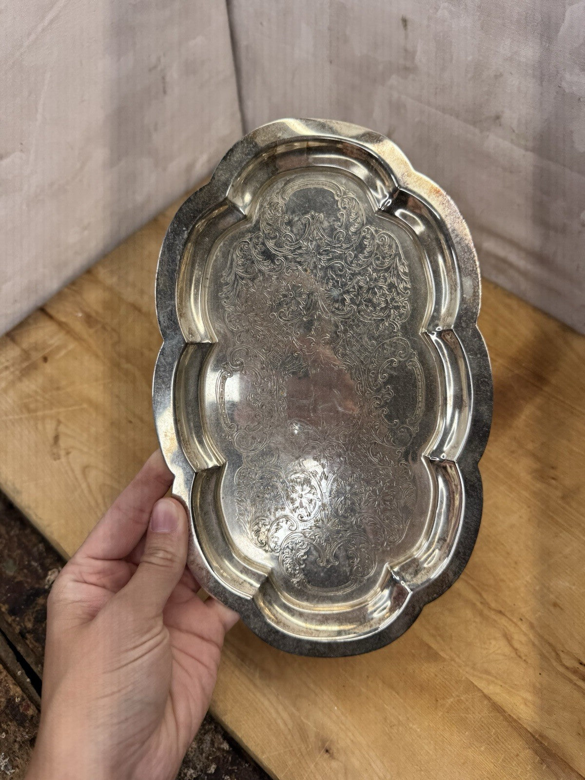 Silver Plated Cream And Sugar Set With Tray Antique #1261
