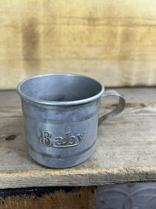 Vintage Aluminum Baby Cup,collectible 
