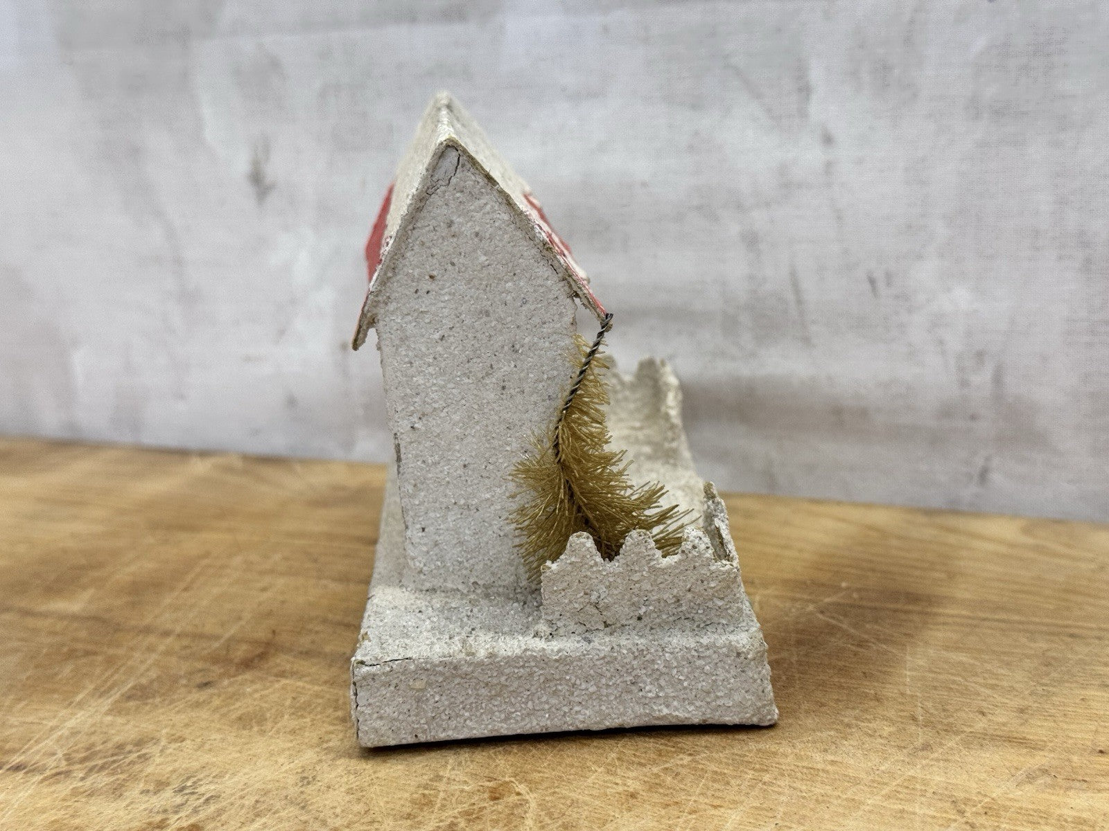 Small Putz House Christmas Antique Japan #1369