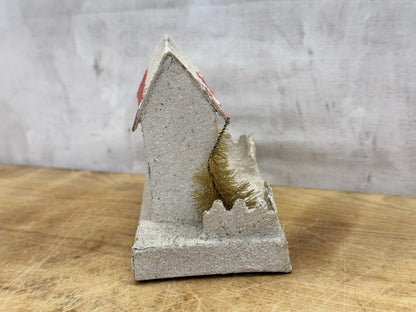 Small Putz House Christmas Antique Japan #1369
