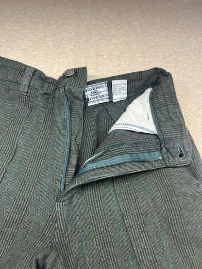 1980s Women’s Cotton Grey stripe Stirrup Pants