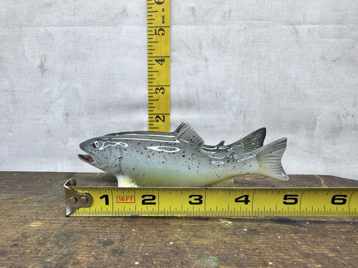 Vintage Lake Trout Salt And Pepper Shakers Japan? #1173