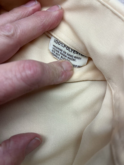 1980s Men’s Pale Yellow Shirt