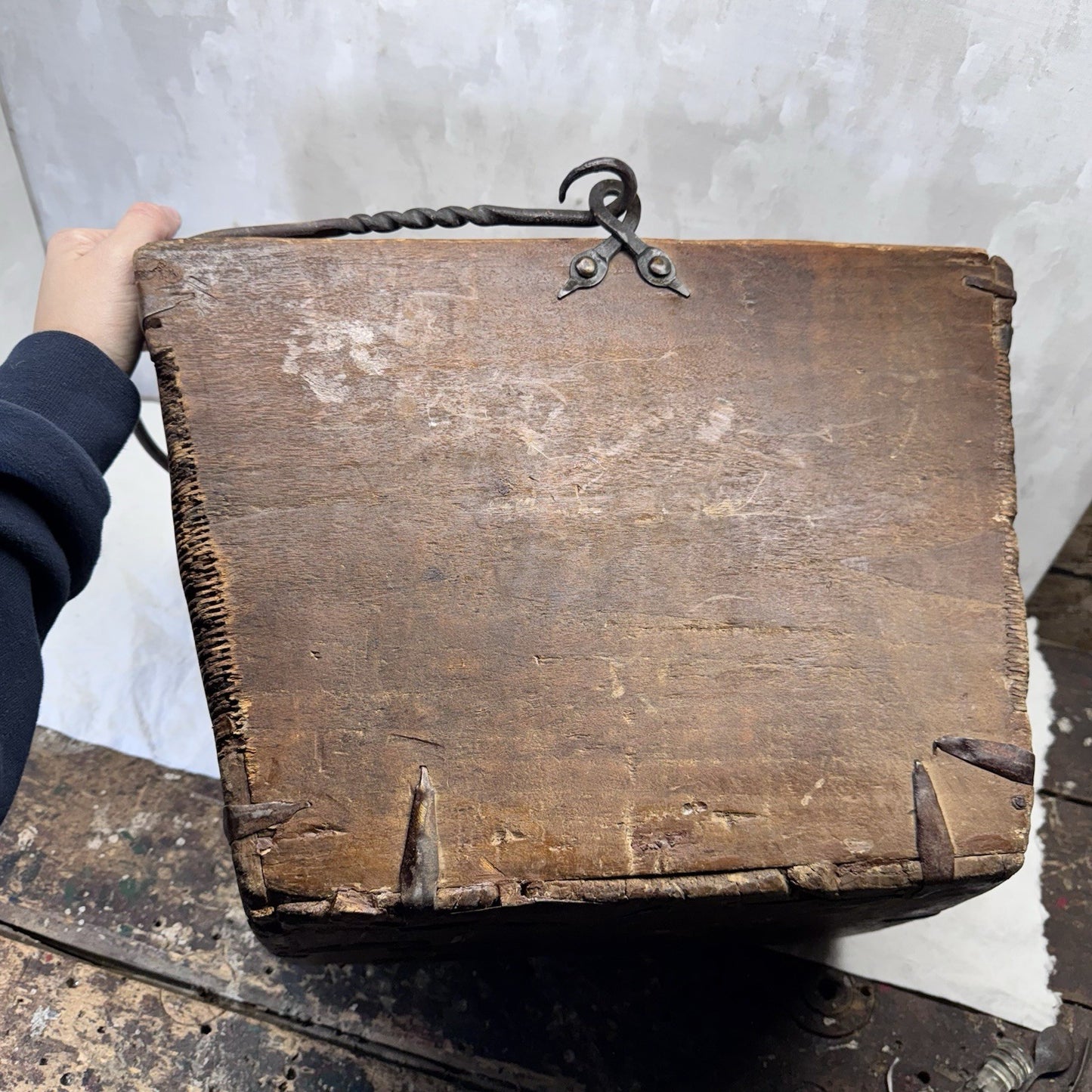 Cambria Grain Company Large Wooden Grain Measure Box Primitive 