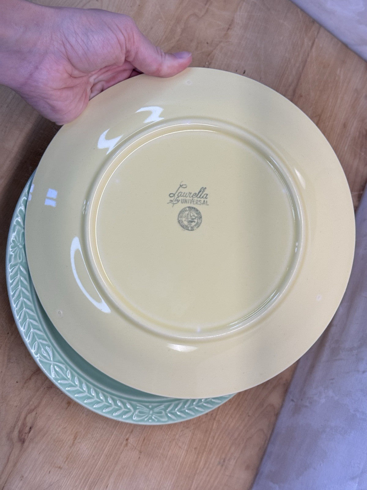 Set Of Four Laurella Dinner Plates Antique #1418