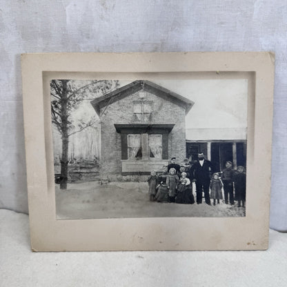 1910 Family Photograph Waupun Wisconsin Antique Historic 
