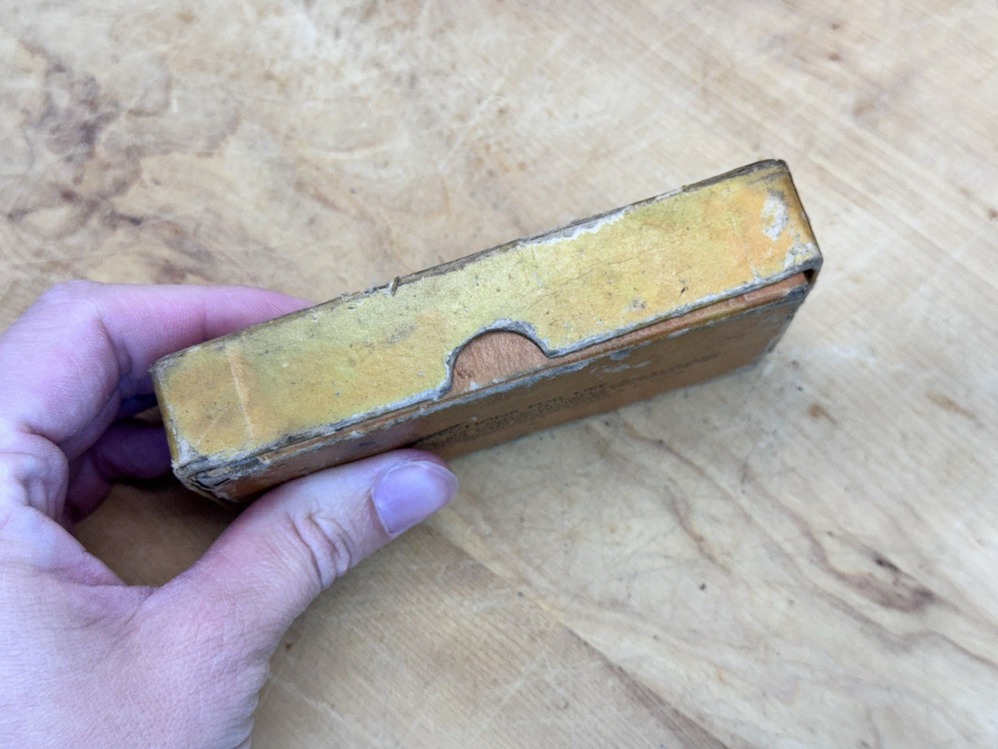 Sharpening Stone With Box Antique #1421