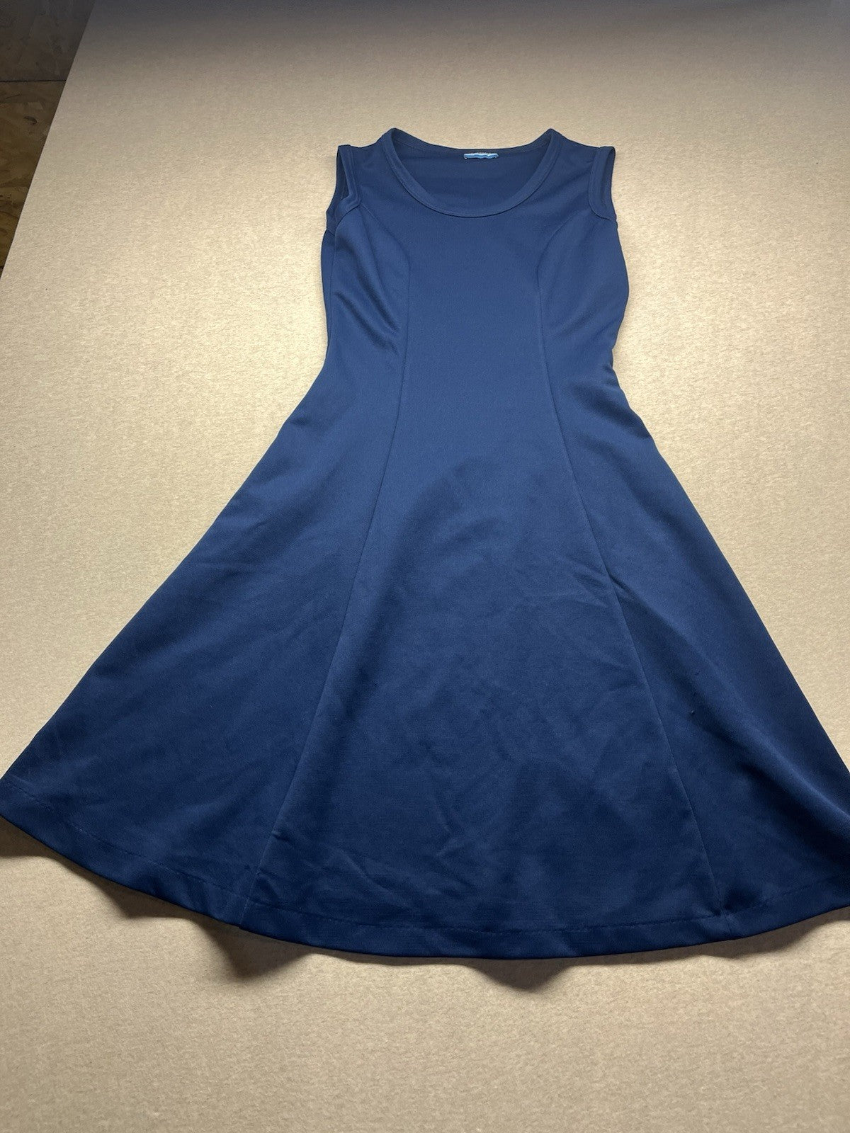 1970-80s Women’s Blue Knit Sleeveless Dress