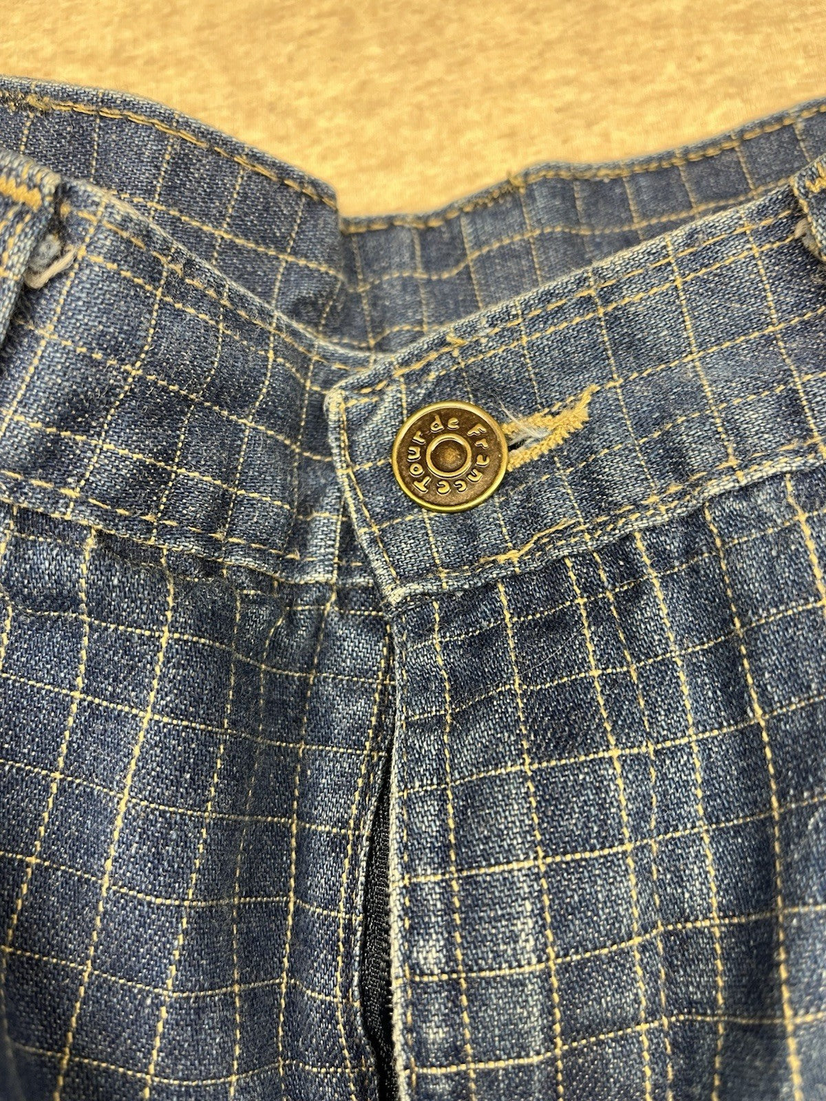 1980s Women’s Tour De France Checkered Jeans