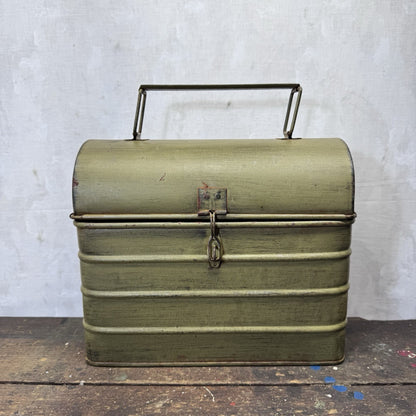 Vintage Tin Painted Lunch Box