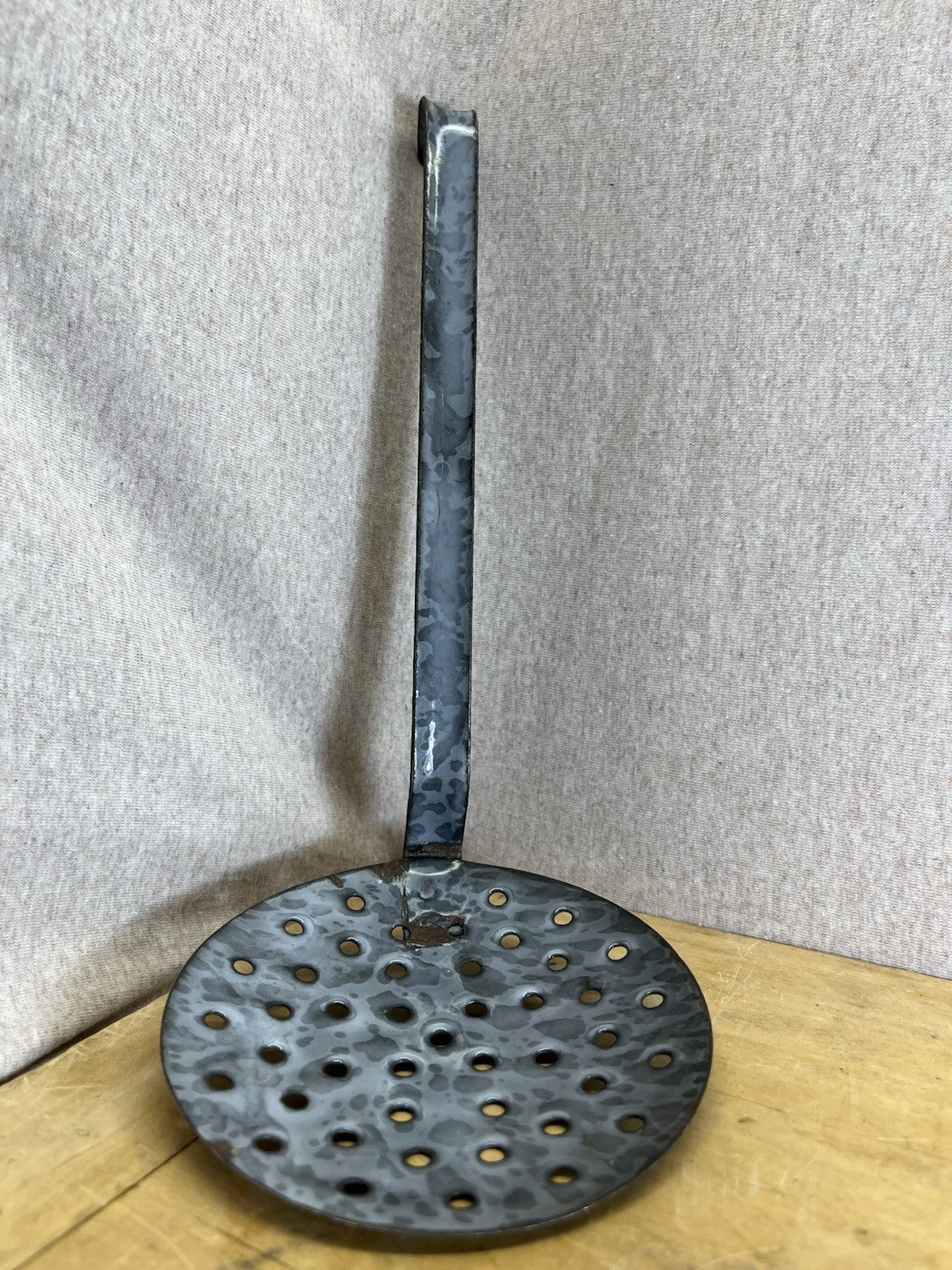 Grey Enamel Strainer 