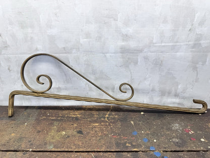 Vintage Pair Curtain Rods With Brackets #1014