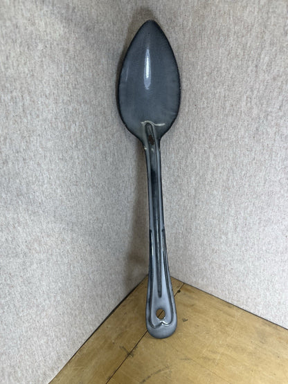 Grey Enamel 12” Spoon
