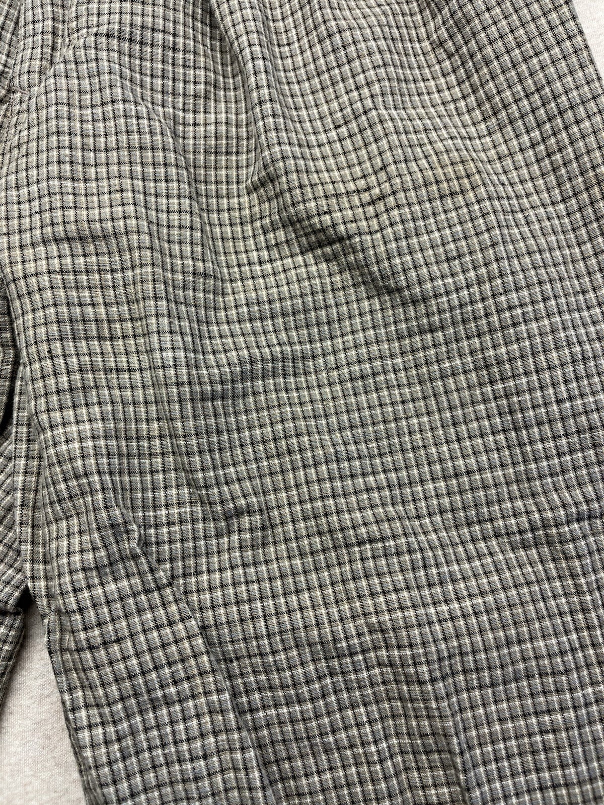 1990s Women’s Brown Plaid Cotton Pants