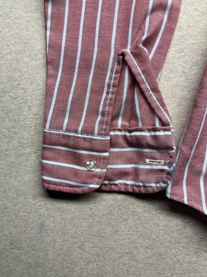 1970s, 80s Women’s L Sleeve Red Stripe Cotton Top