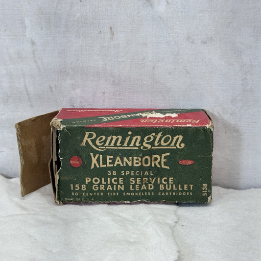 Remington Kleanbore Police Service Box Empty Vintage