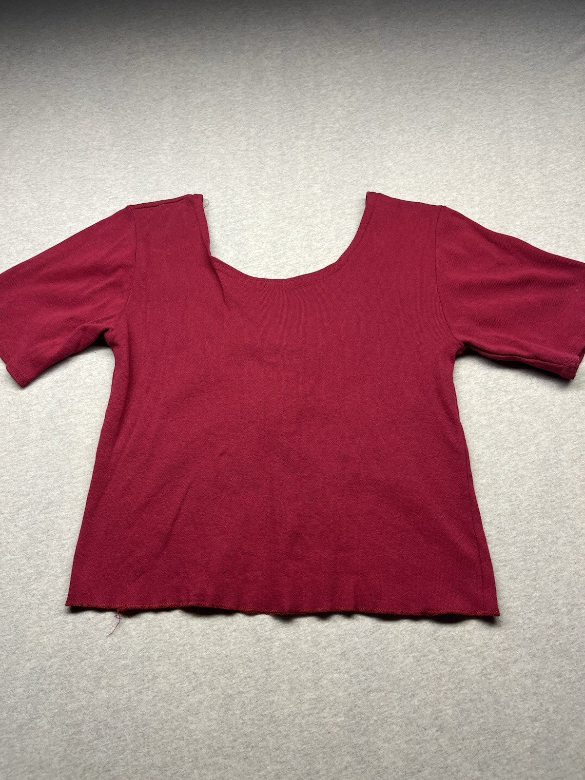 1990s Women’s Red S Sleeve Knit Gulfport Top