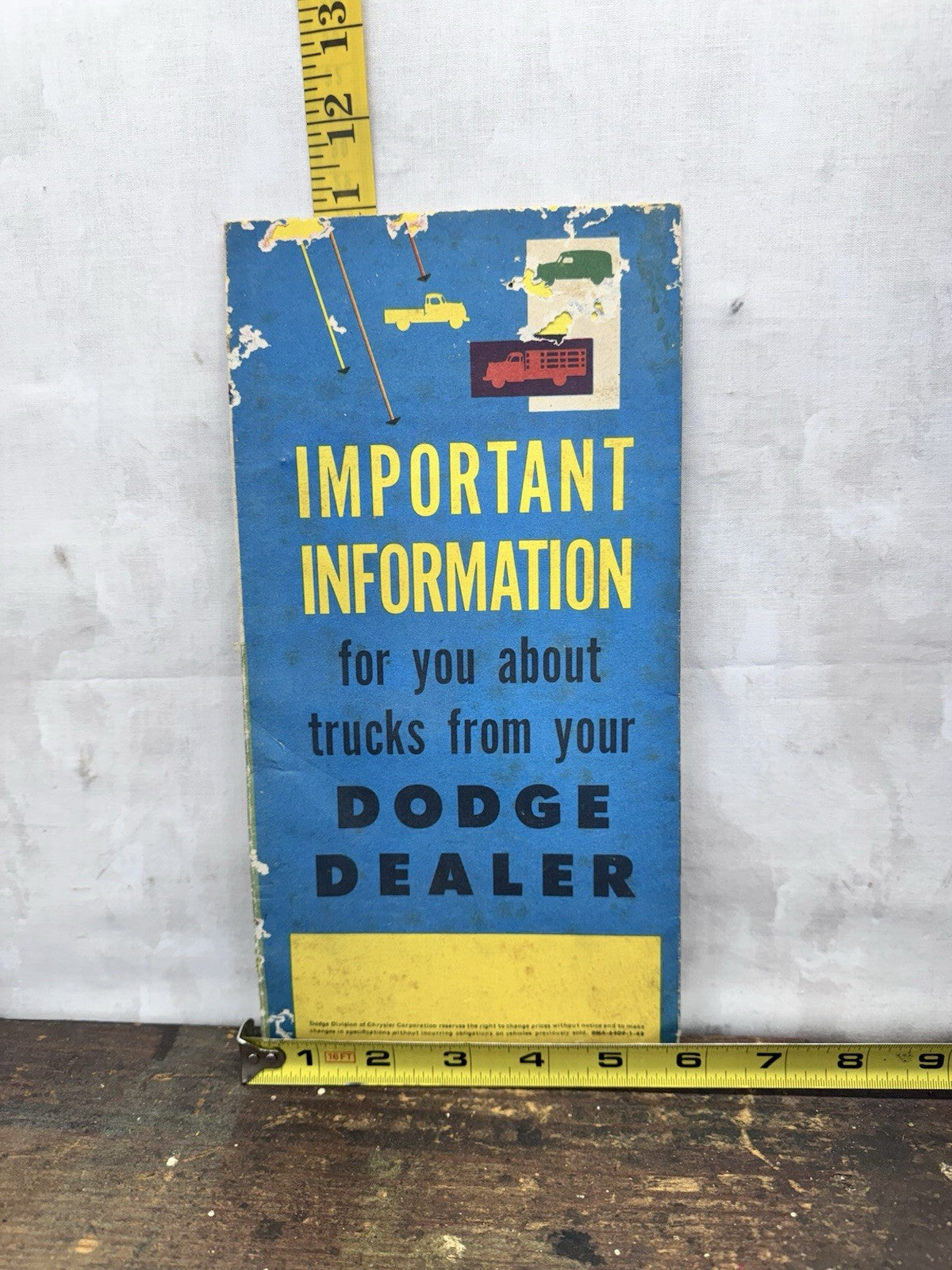 Dodge Truck Pamphlet  Vintage #1150
